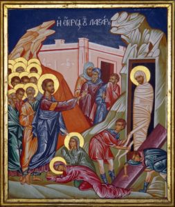 Богослужение в Лазареву субботу в кафедральном соборе Рождества Христова г. Бердянска