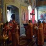 Епископ Феодор возглавил акафистное пение пред чудотворной иконой Божией Матери Троеручица Бердянская