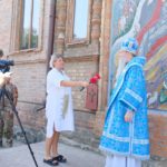 Епископ Феодор дал интервью для корреспондентов по случаю прибытия иконы Божией Матери Казанская